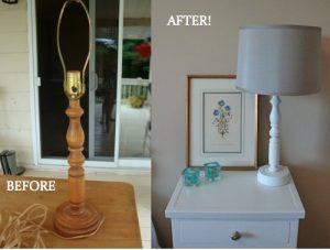 DIY lamp transformation - amazing what a little paint can do! | flourishandknot.com