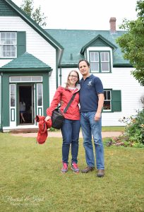Sarah and Erick visiting Green Gables Heritage Place on Prince Edward Island