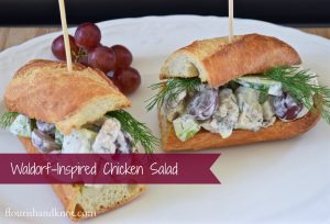A Waldorf-inspired chicken salad sandwich | by flourishandknot.com