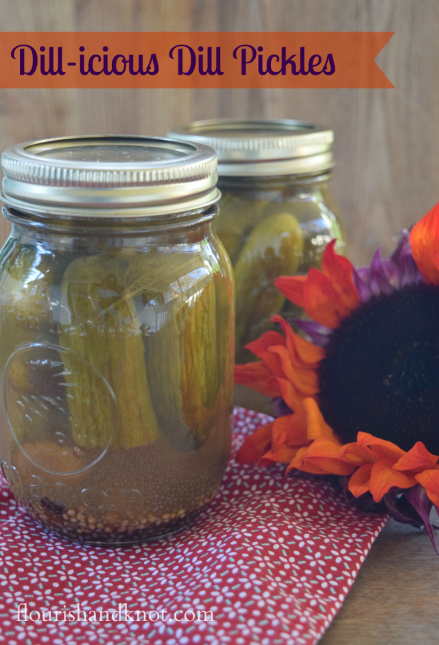 My recipe for dill-icious old-fashioned dill pickles | flourishandknot.com