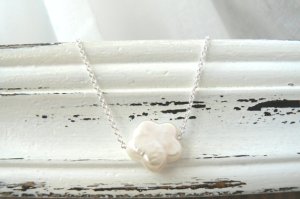 Flower Pearl Necklace from Virginie Martin Studios