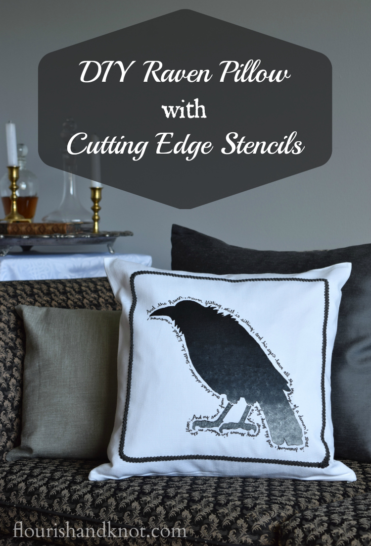 A Poe-etic Pillow | Create & Share with Cutting Edge Stencils