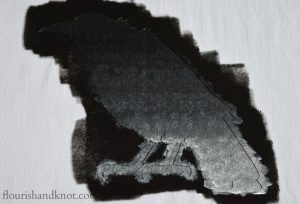 Create your own Poe-etic "Raven" pillow using Cutting Edge Stencils | flourishandknot.com