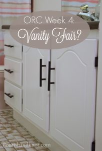 One Room Challenge master bathroom makeover| Week 4 | Vanity Fair?