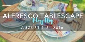 Al Fresco Tablescape Blog Hop - coming your way in August! | flourishandknot.com