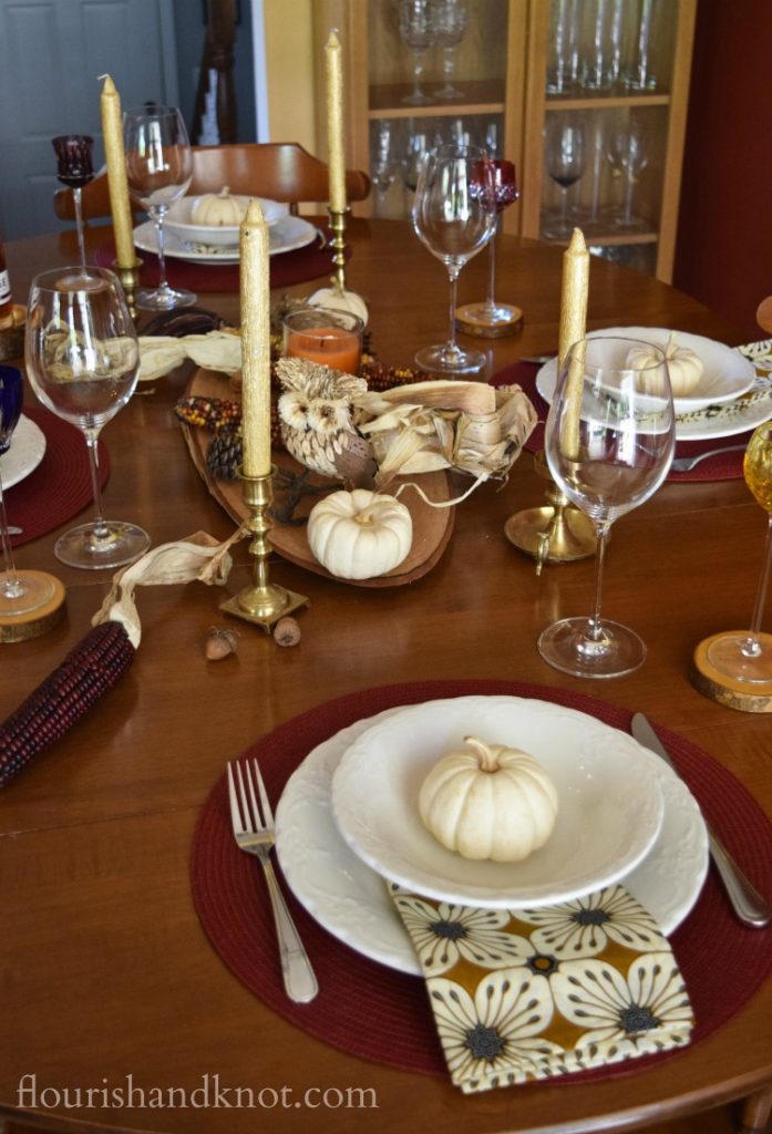 A Rustic & Whimsical Autumn Tablescape