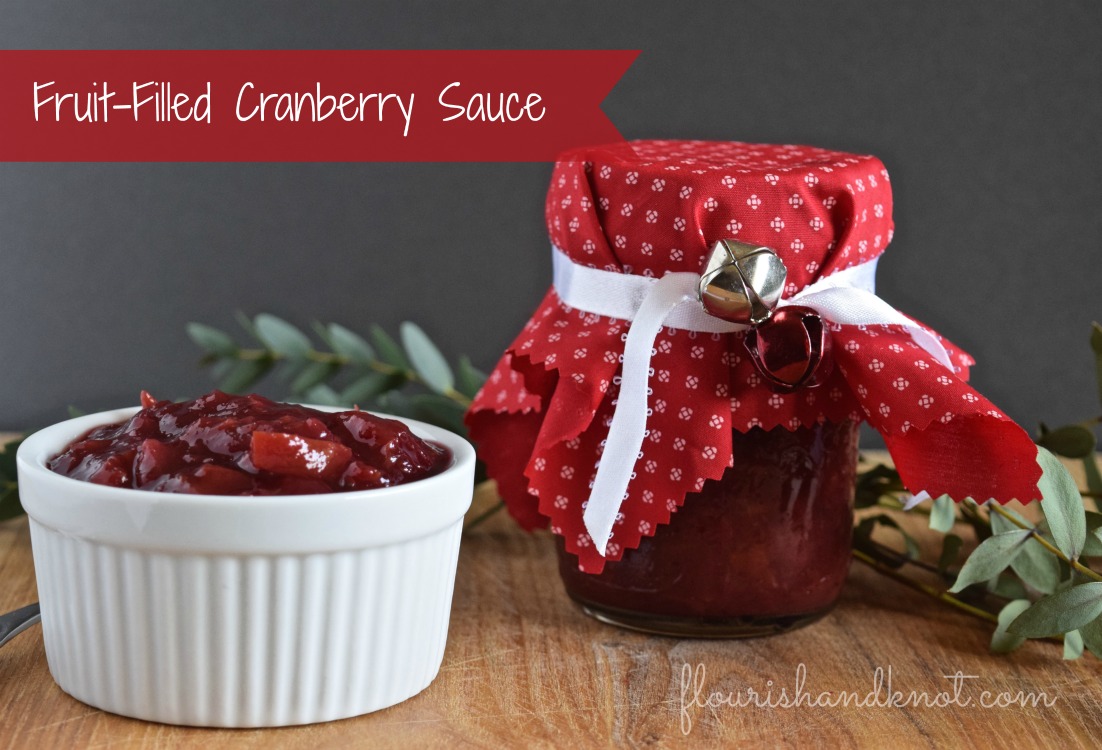 Fruit-Filled Cranberry Sauce | Handmade Holidays Hop