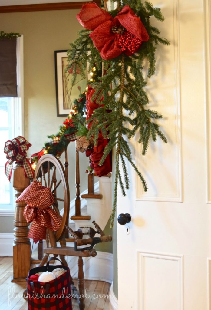 Swags of country greenery | Rustic Farmhouse Christmas Decor | 3 Inspiring Ways to Decorate for Christmas 