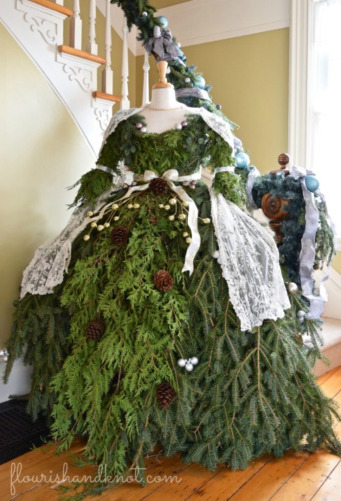 Christmas Tree Dress | Glamorous & Glitzy Christmas Decor | 3 Inspiring Ways to Decorate for Christmas