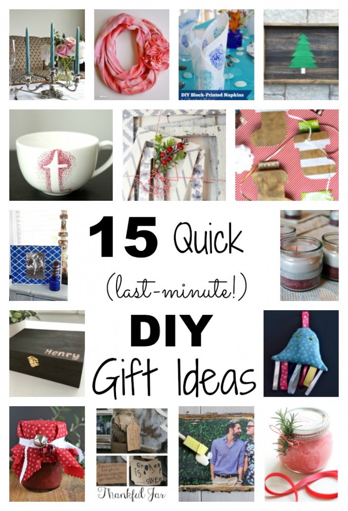 15 Quick (Last-Minute!) DIY Gift Ideas