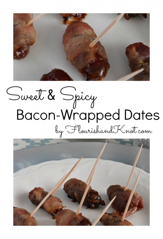Sweet & Spicy Bacon-Wrapped Dates | flourishandknot.com