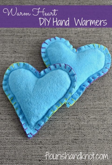 Easy to sew "warm heart" DIY hand warmers | Beginner Sewing Projects | DIY Valentine's Day gift | Beginner sewing project 