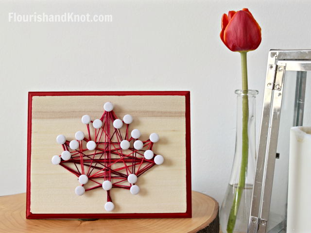 DIY Canada Day Maple Leaf String Art | Canada Day Crafts