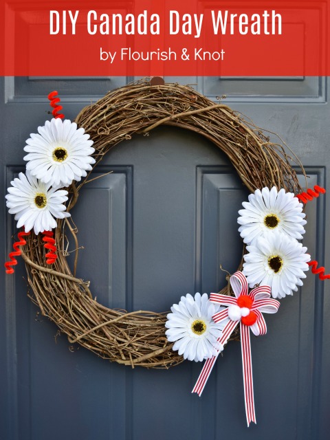 Canada Day Crafts! | Canada Day Wreath | There for the Making