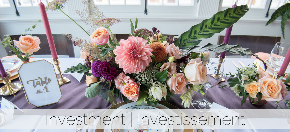 Investment Floral Design Montreal Wedding Flowers