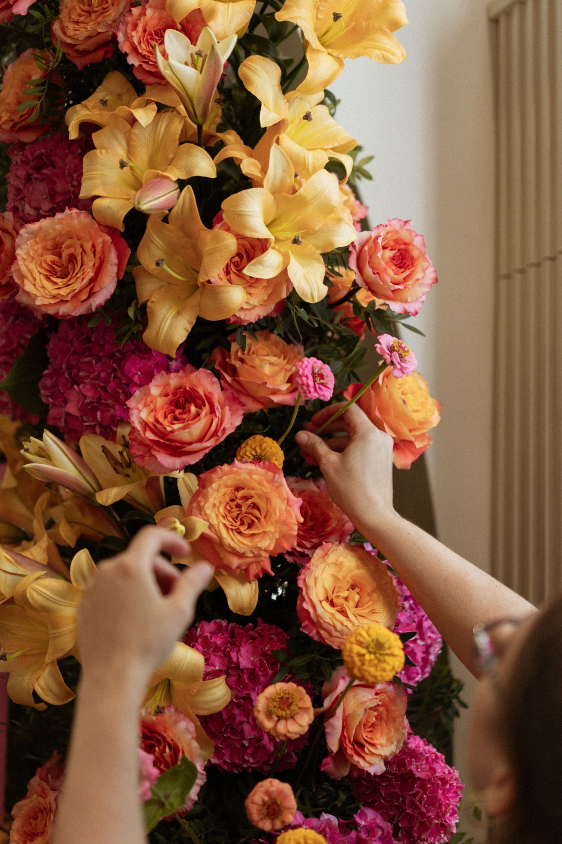 Steve Madden luxury brand activation floral installation Montreal